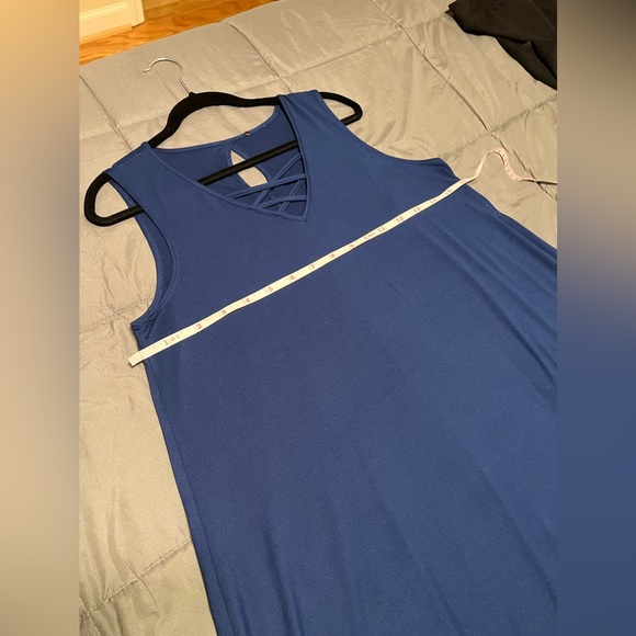 Very soft navy blue sleeveless dress plus size 2X - Picture 6 of 6